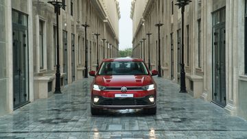Đầu xe Volkswagen Virtus 2023 có thiết kế hiện đại với những điểm nhấn đặc trưng