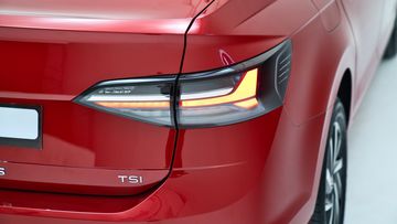 Volkswagen Virtus 2023 trang bị đèn hậu LED với đồ họa bắt mắt